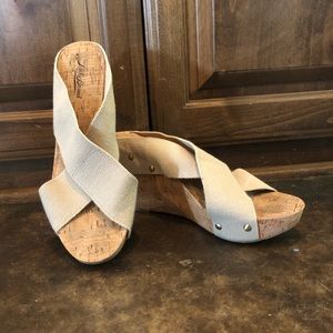 Lucky Brand Cork Wedges